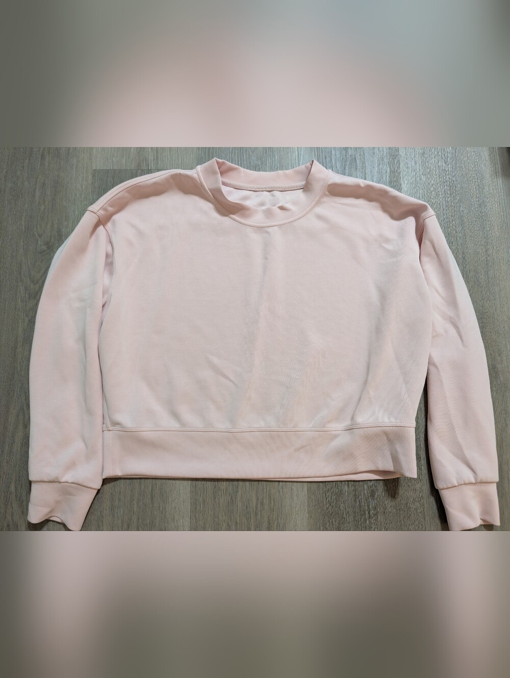 Lululemon Softstreme Light Pink Crewneck Sweatshirt - Flaw - 6 - Preloved